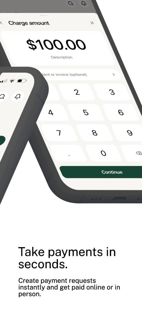 Take payments in seconds